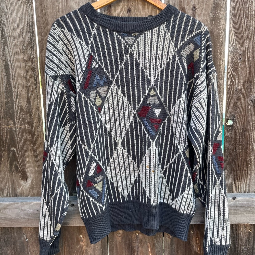 Vintage Geometric Sweater